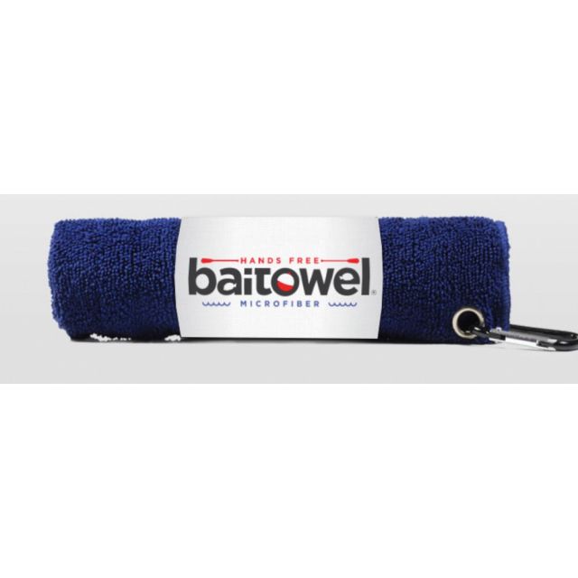BAIT TOWEL / CLIP WIPES NAVY BLUE 16in x 16in x