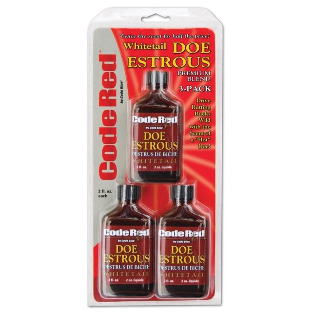 CODE RED GAME SCENT DOE ESTROUS TRIPLE PACK