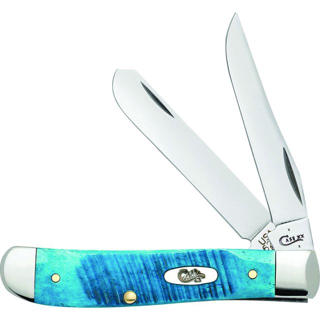 TRAPER MINI POCKET KNIFE 2BL 3.5in CARI BLUE BONE