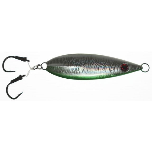 FRENZY ANGRY FLUTTER JIG 7oz GREEN RIGGED