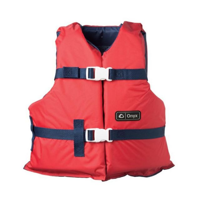 KENT DELUXE LIFE VEST YOUTH RED/NAVY 50-90lbs