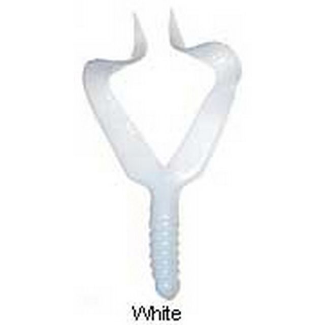 MISTER TWISTER DOUBLE TAIL 4in 10pk WHITE