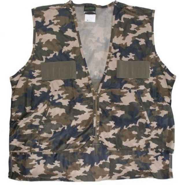 RELIABLE GAME VEST w/GAME BAG BROWN CAMO